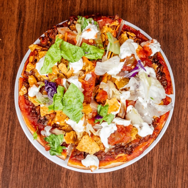 Taco Delight Pizza.