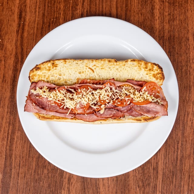 BBQ Stromboli Sandwich.